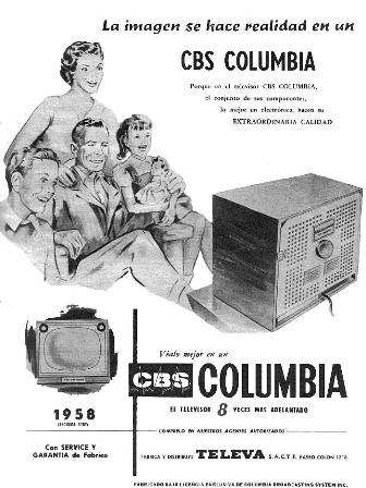 Ad CBS COLUMBIA 1958